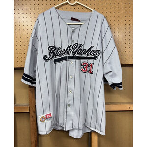New York Black Yankees Jersey Gray Negro League NLBM #31 Adult XXL